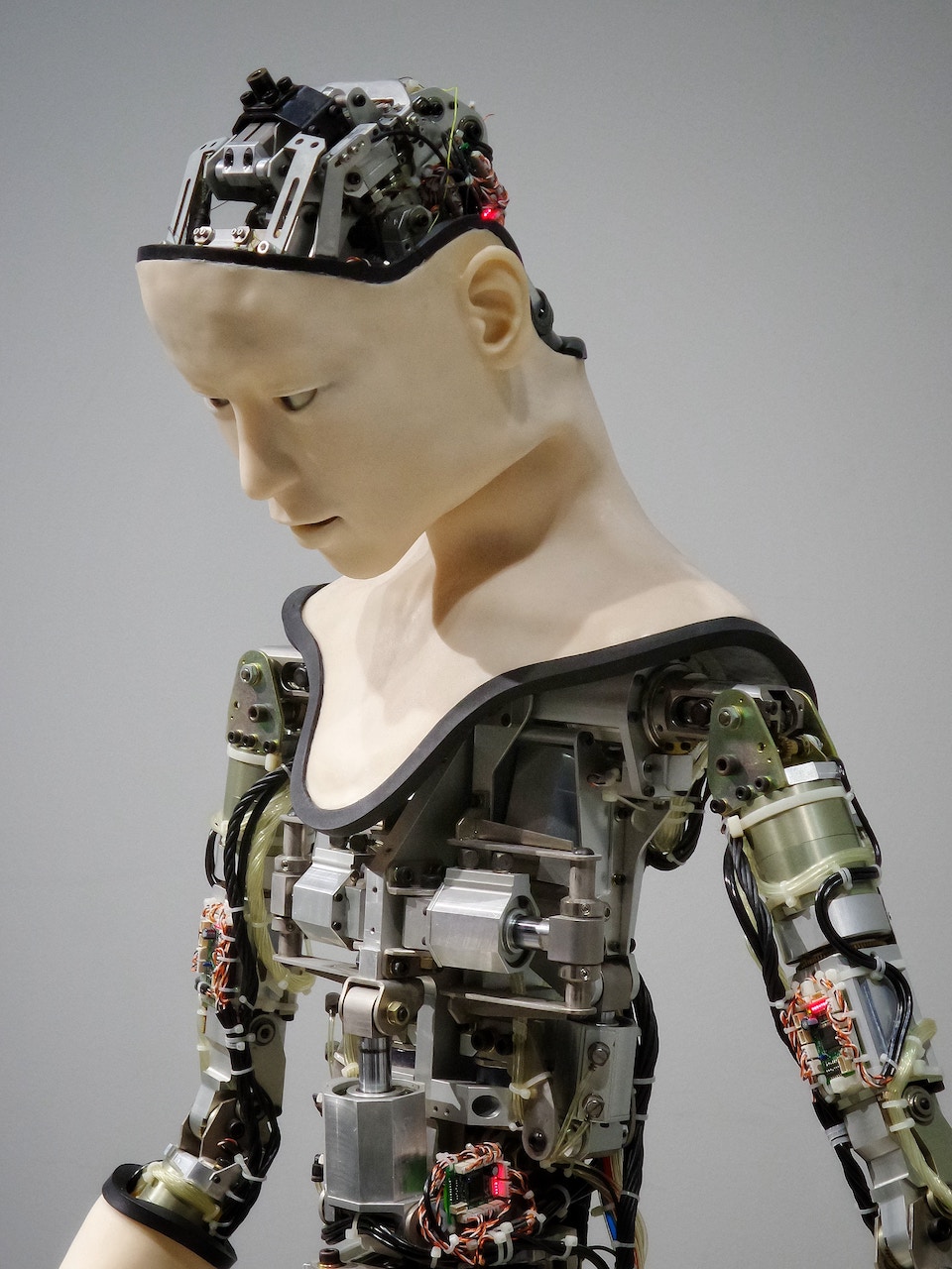 image of robot with mechanics exposed.