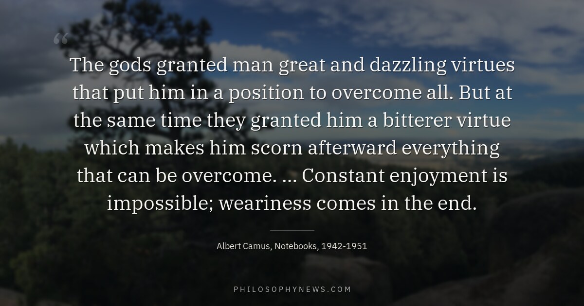 The gods granted man great and dazzling virtues that put him in a position to overcome all. But at the…