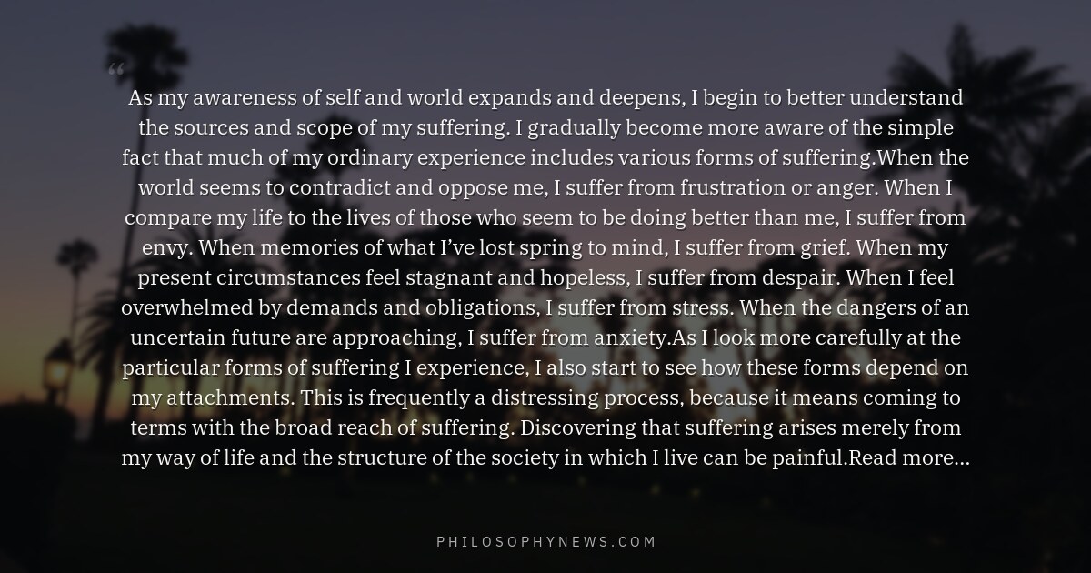As my awareness of self and world expands and deepens, I begin to better understand the sources and scope of…